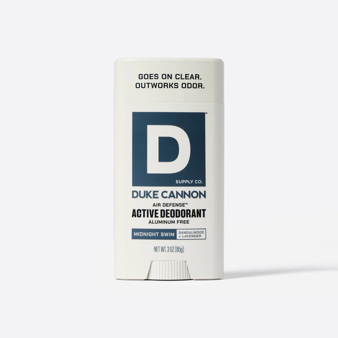 Duke Cannon Active Deodorant packaging on a white background