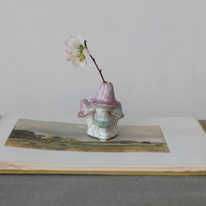 Mini Mushrooms Bud Vase