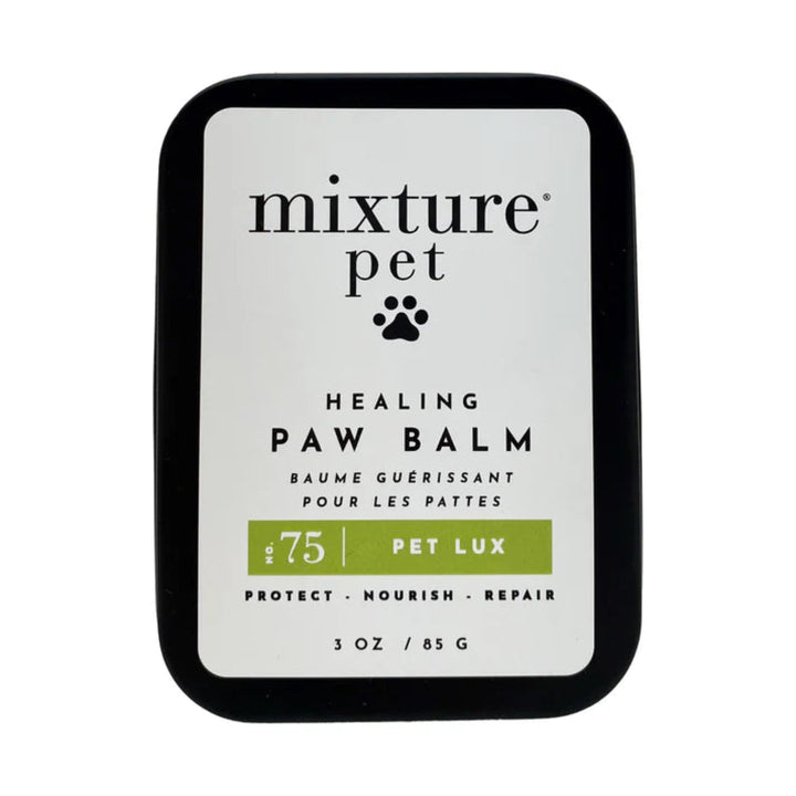 Mixture Pet Healing Paw Balm packaging on a white background