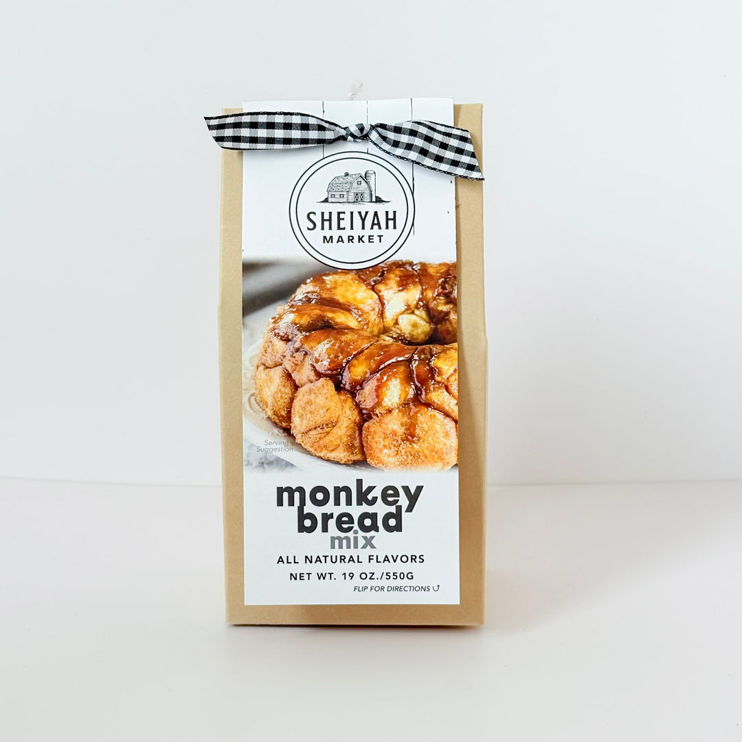 Sheiyah Market monkey bread mix package on a white background