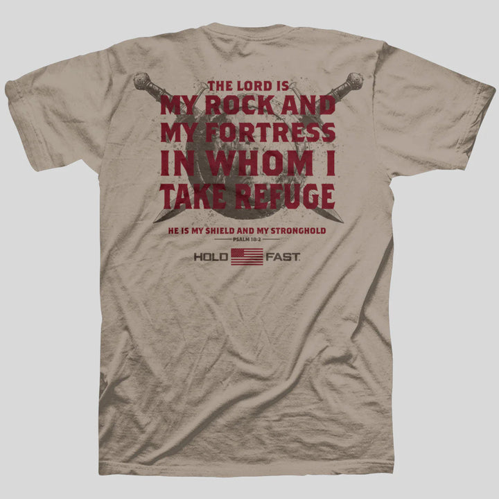 My Rock and My Fortress Shield Tee
