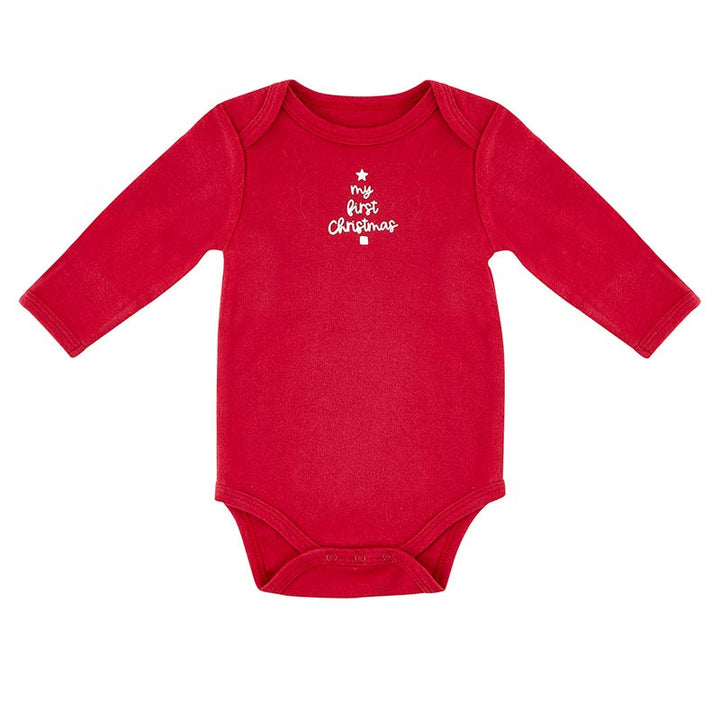 My First Christmas Long Sleeve Onesie