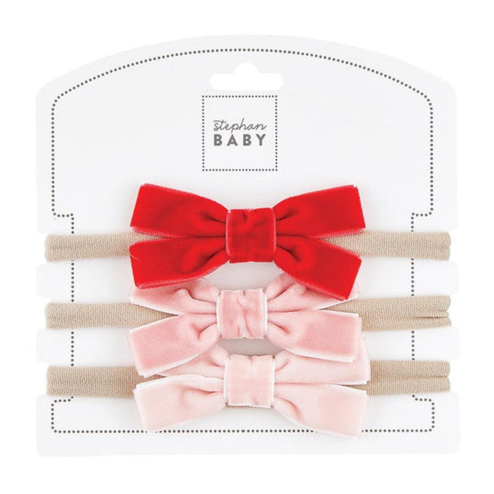 Holiday Bow Headband Set