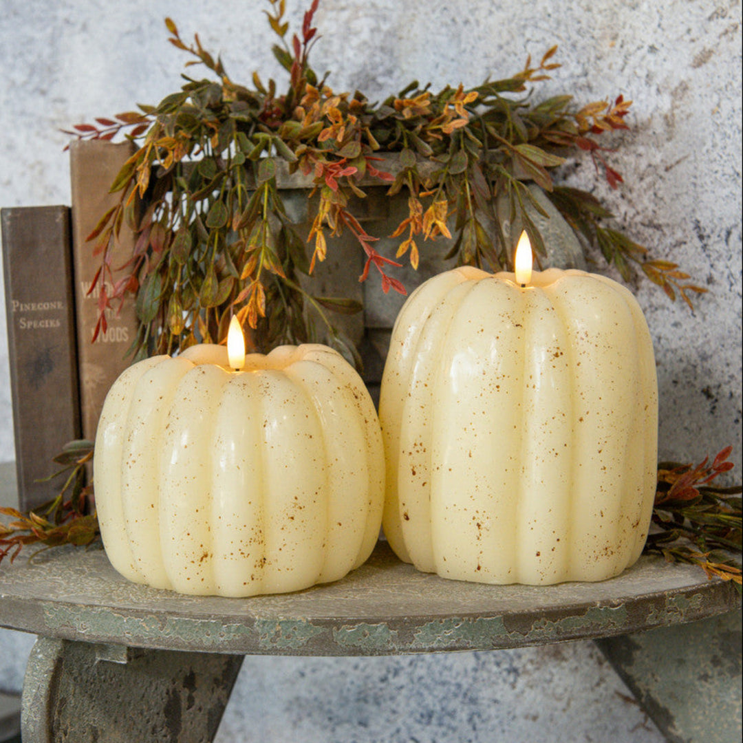 3D Flame Pumpkin Candle