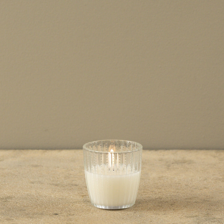 Small Beaded Glass Flame Candle
