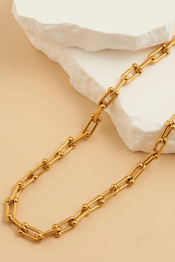Narelle Waterproof Chunky U-Link Chain Necklace