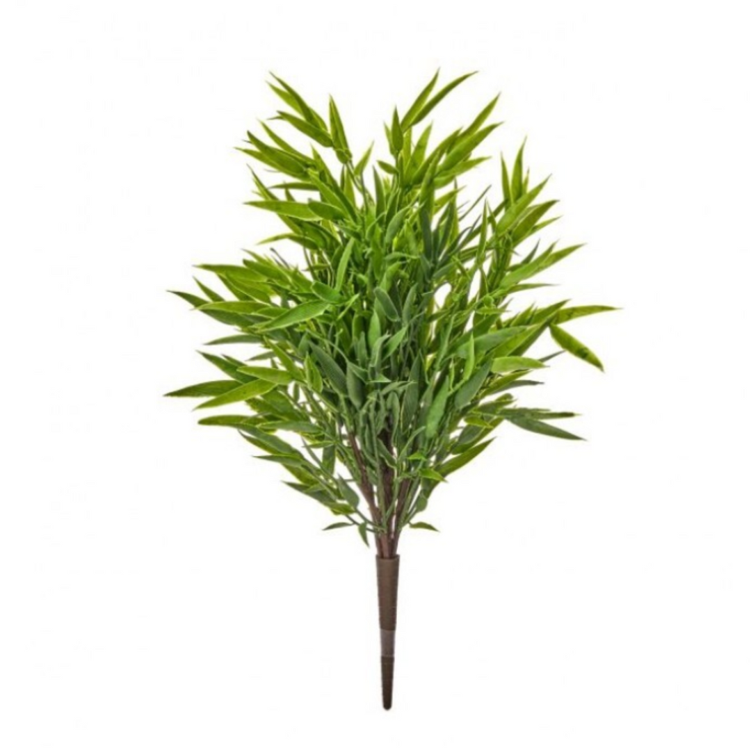 Artificial bamboo plant on a white background