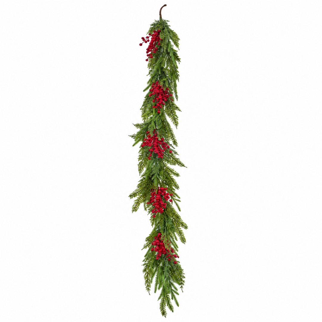 Natural Touch Berry Pine Garland