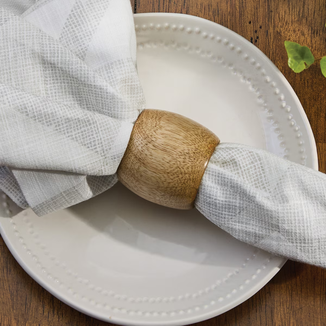 Natural Wood Cuff Napkin Ring