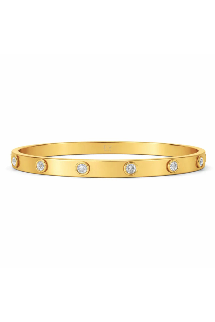 Ellie Vail Nell Bezel Bangle Bracelet