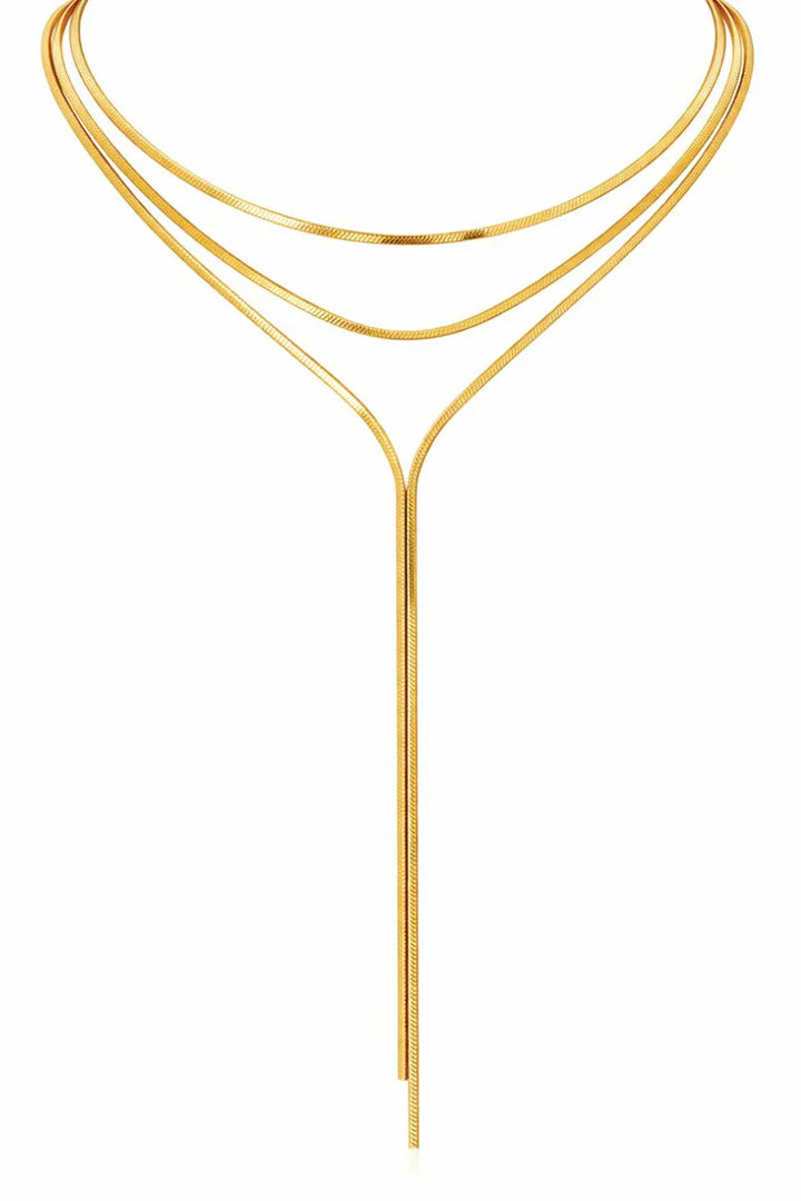 Ellie Vail Elarina Layered Lariat Necklace