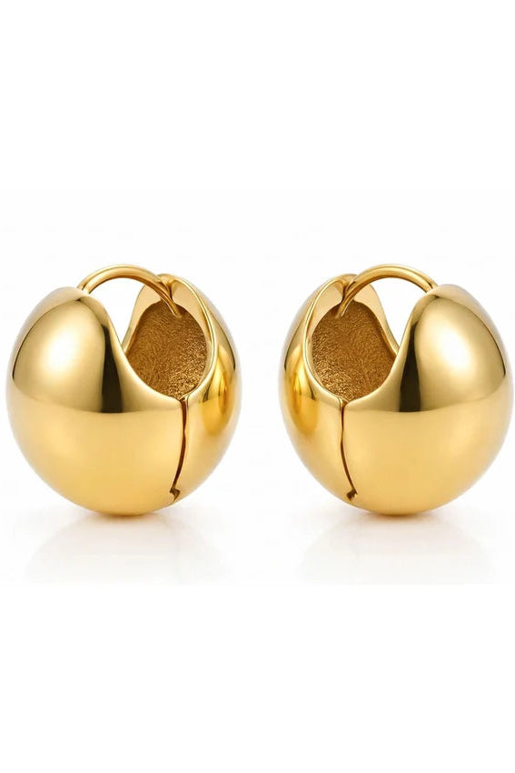 Ellie Vail Vale Dome Huggie Hoop Earring