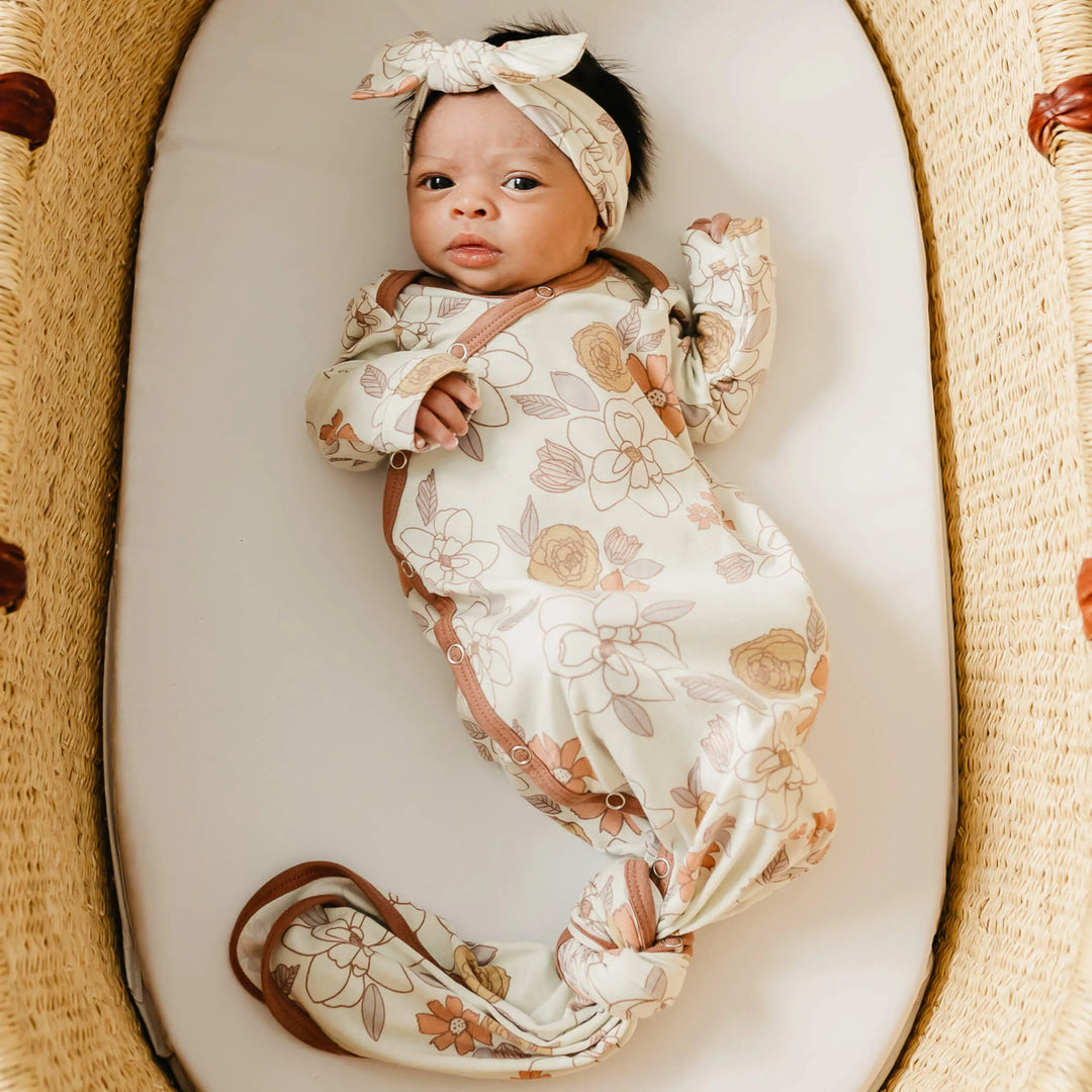 Ferra Newborn Knotted Gown