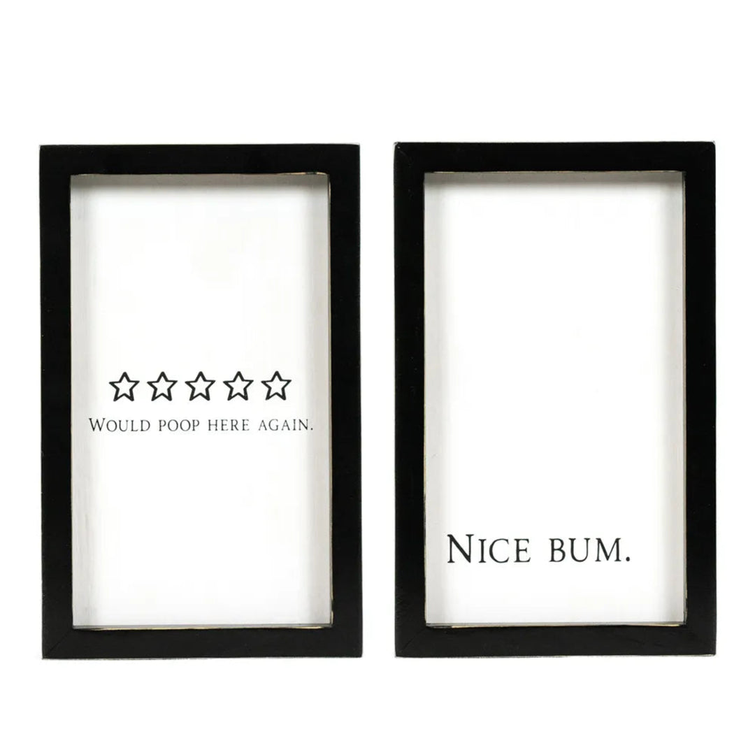 Nice Bum Reversible Sign