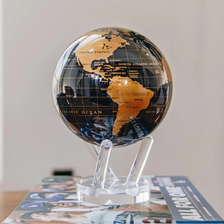 Black & Gold Mova Globe