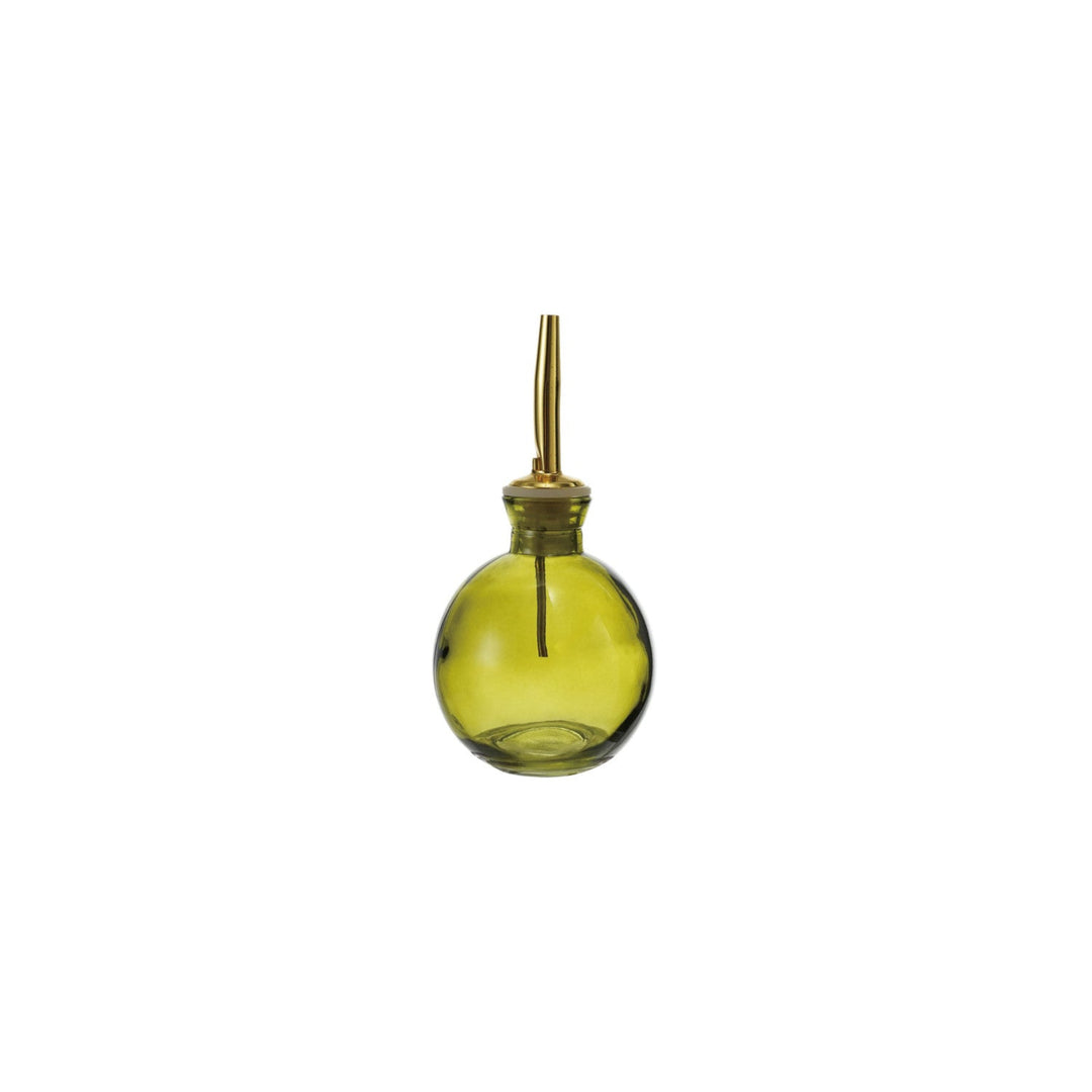 Olive Glass Bitters Bottle