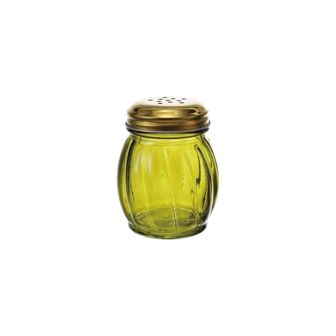 Olive Glass Spice Shaker