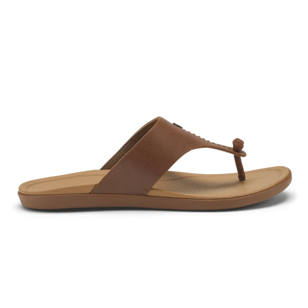 Brown sandal on a white background