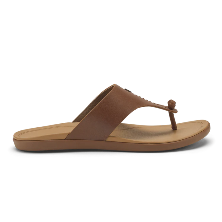 Brown sandal on a white background