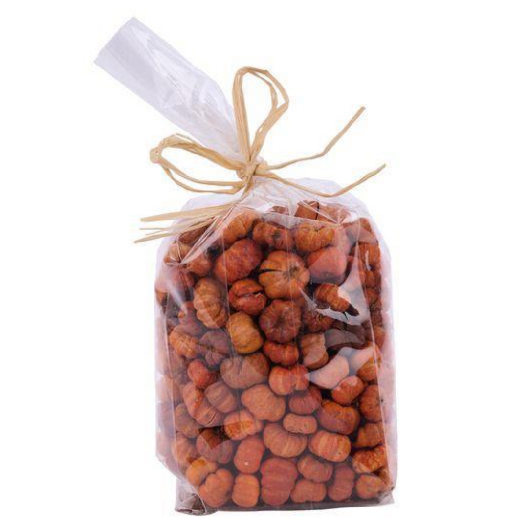Orange Bagged Peepal Pods