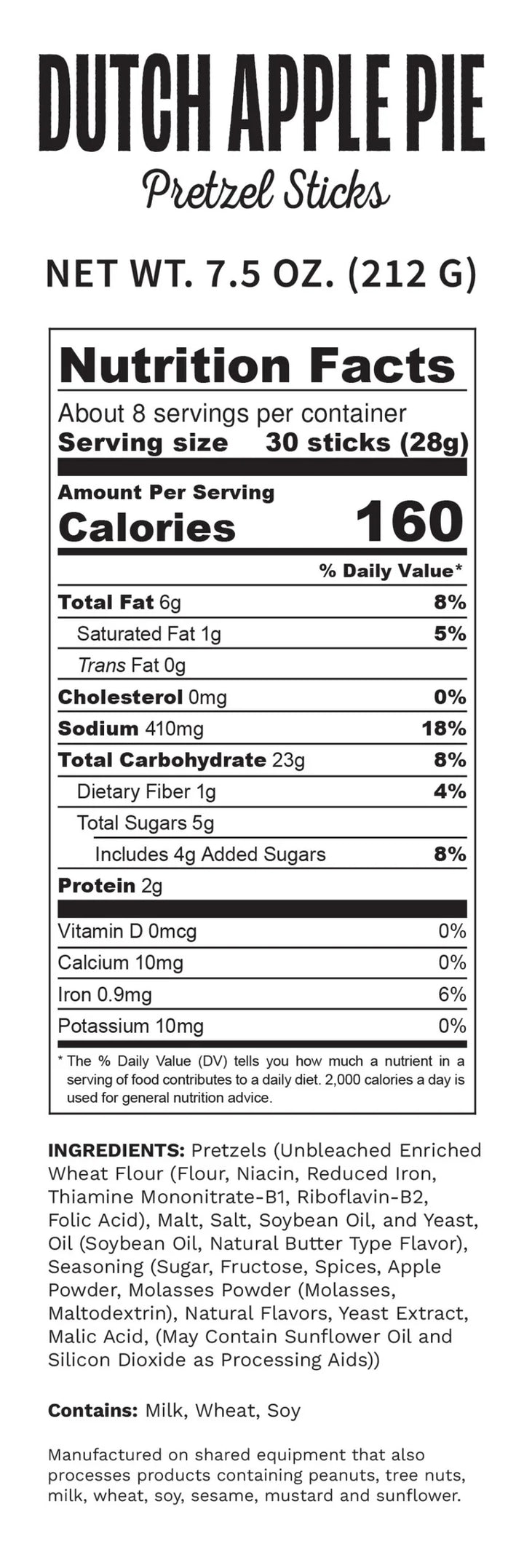 Pop Daddy Dutch Apple Pie Seasoned Pretzels