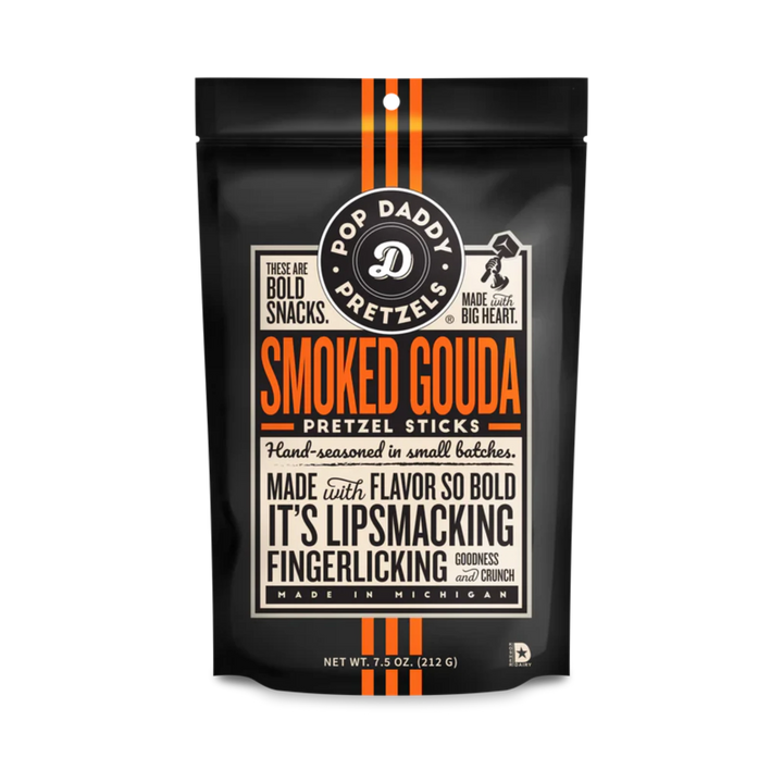 Pop Daddy Smoked Gouda Seasoned Pretzels