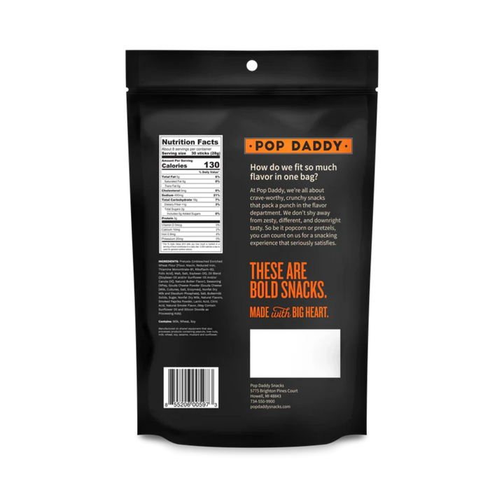 Pop Daddy Smoked Gouda Seasoned Pretzels