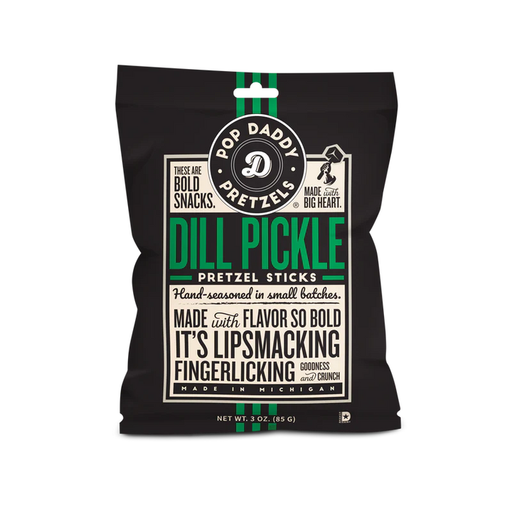 Pop Daddy Dill Pickle Seasoned Pretzels