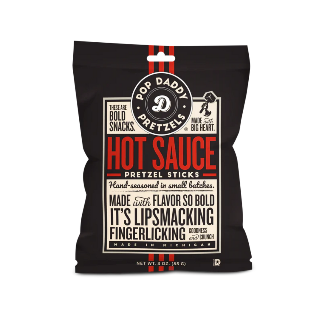 Pop Daddy Hot Sauce Seasoned Pretzels