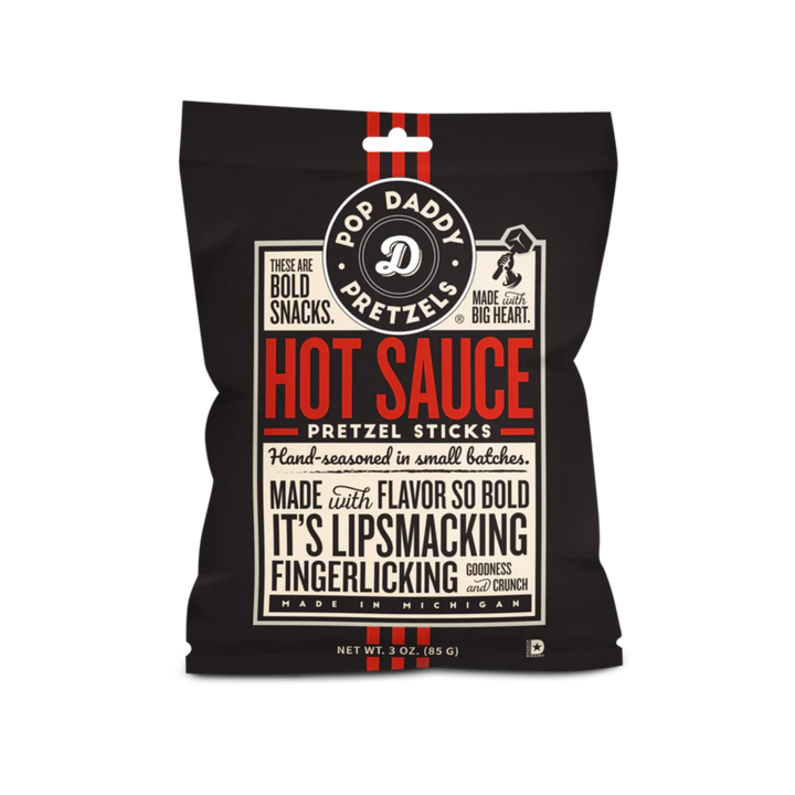 Pop Daddy Hot Sauce Seasoned Pretzels