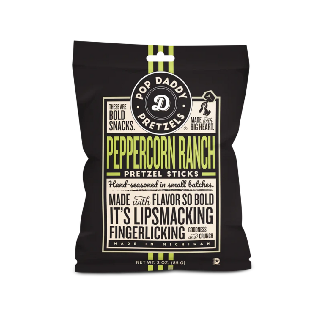 Pop Daddy Peppercorn Ranch Seasoned Pretzels