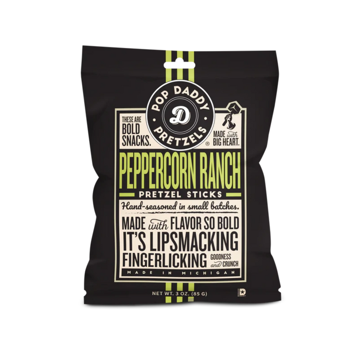 Pop Daddy Peppercorn Ranch Seasoned Pretzels