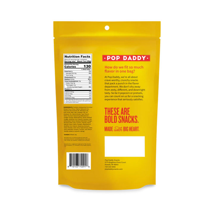 Pop Daddy French's Mustard Pretzels