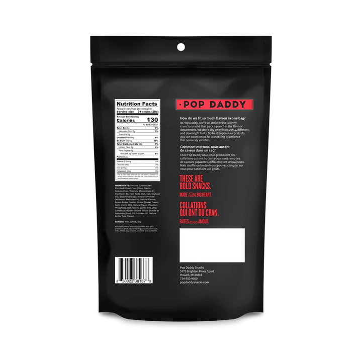 Pop Daddy Maple & Brown Butter Seasoned Pretzels