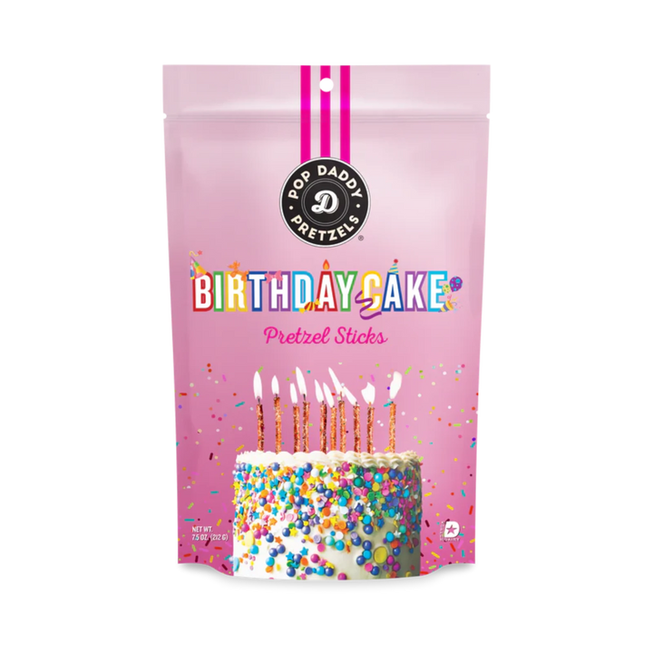 Pop Daddy Birthday Cake Seasoned Pretzels