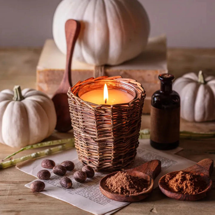 Vintage Pumpkin Willow Candle