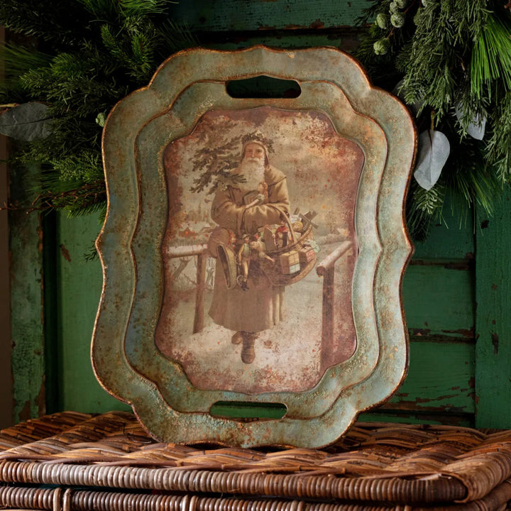 Vintage Look St. Nick Tray