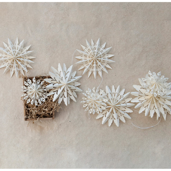 Paper Snowflake Garland