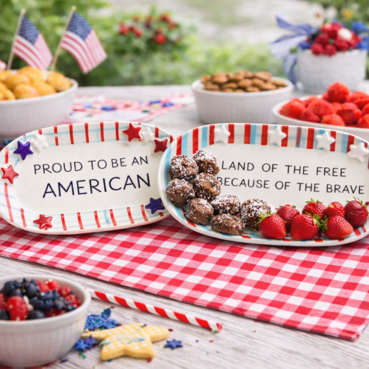 Patriotic Sentiment Serving Platter