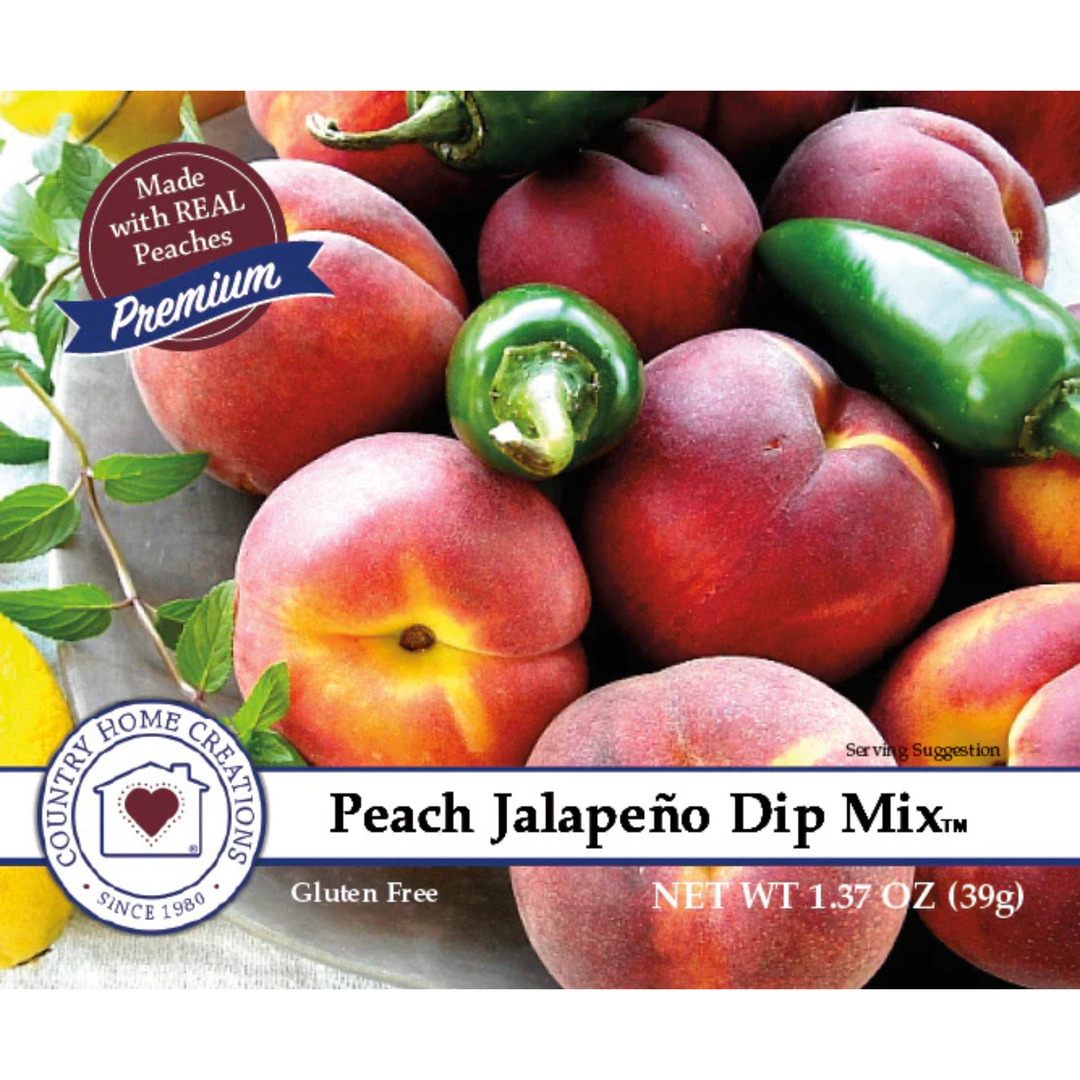 Peach Jalapeno Dip Mix food label