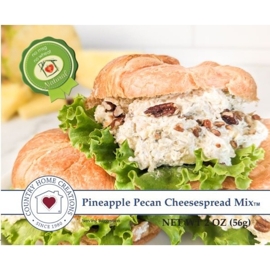 Pineapple Pecan Cheesepread Mix food label