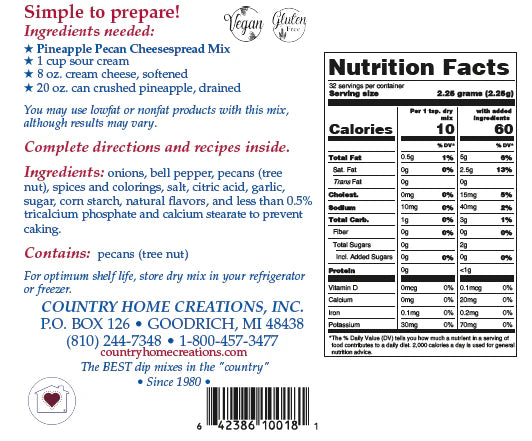 Pineapple Pecan Cheesepread Mix