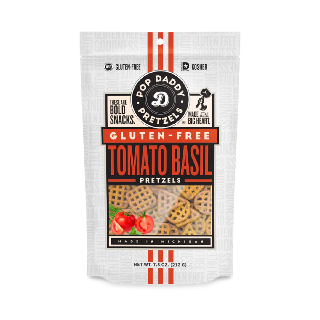 Pop Daddy Gluten Free Tomato Basil Pretzels 