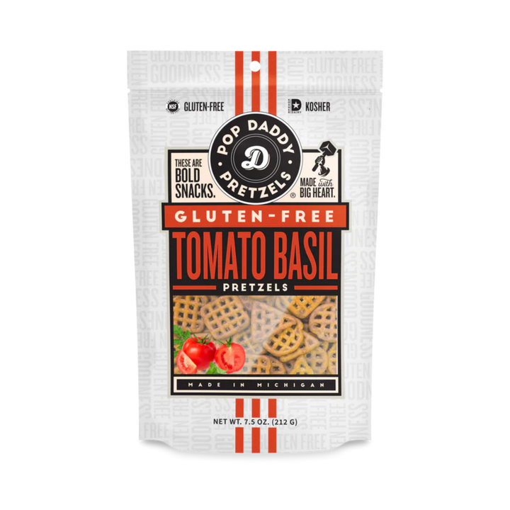 Pop Daddy Gluten Free Tomato Basil Pretzels 