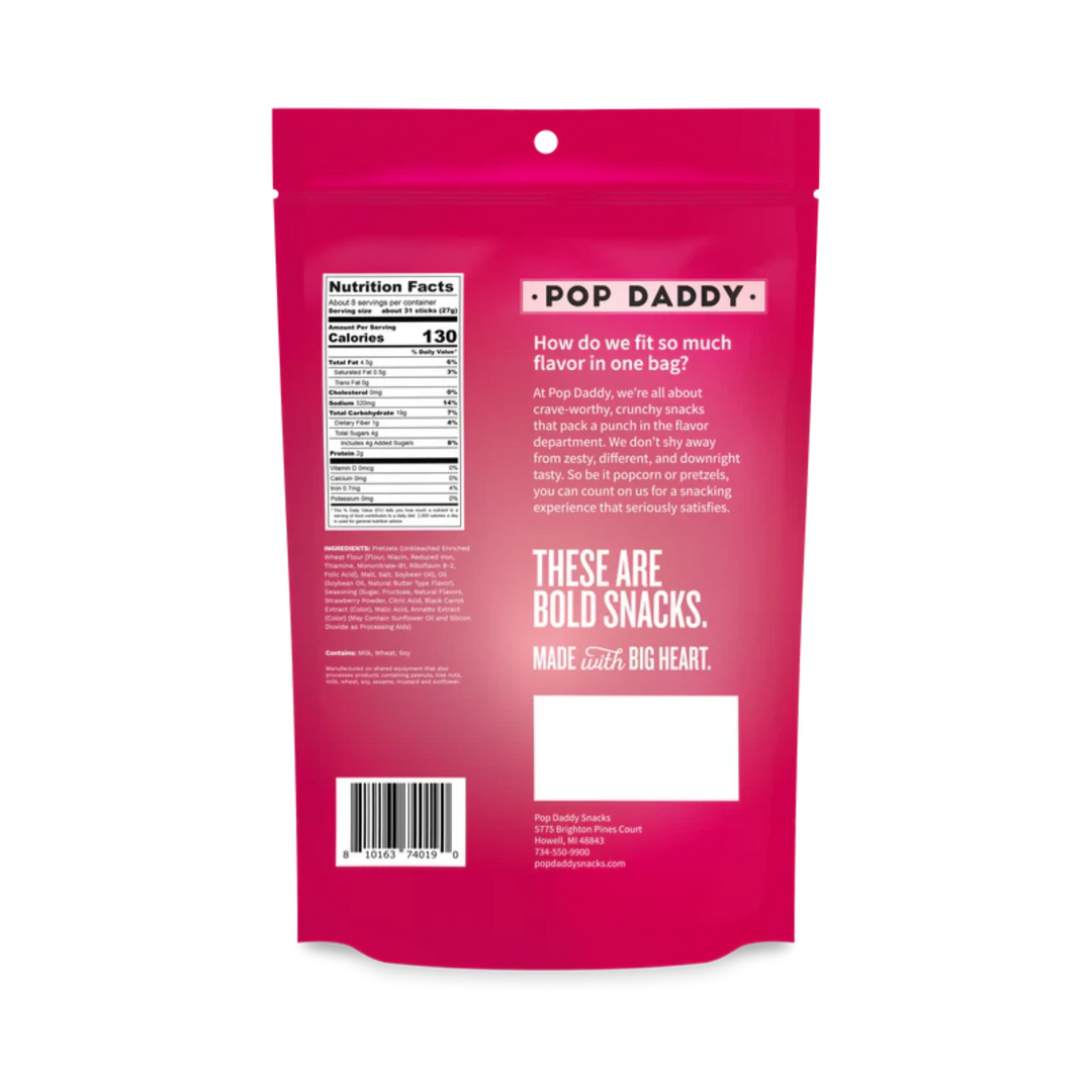 Pop Daddy Berry Delicious Strawberry Shortcake Pretzels