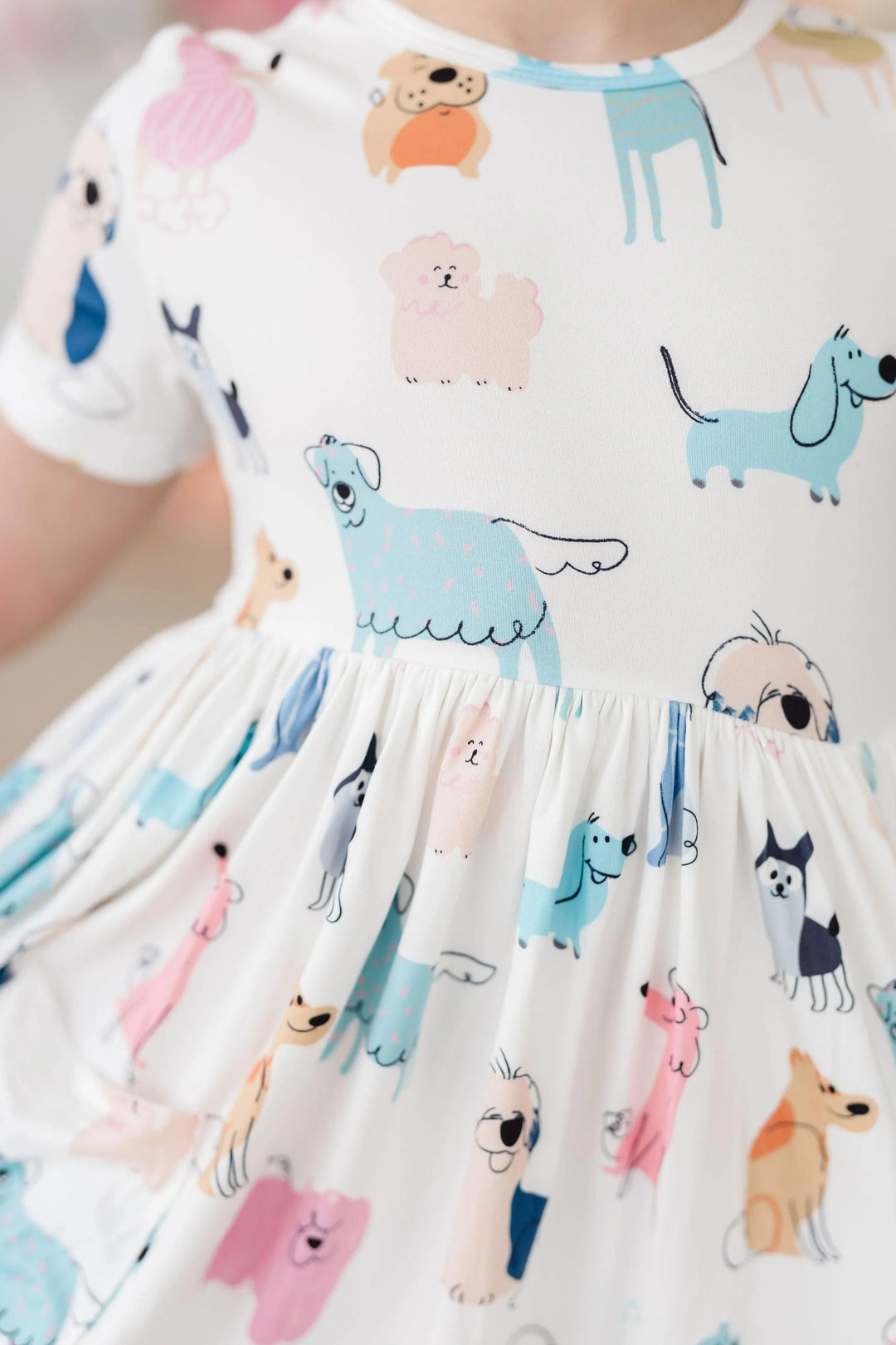 Puppy Pals Short Sleeve Twirl Dress