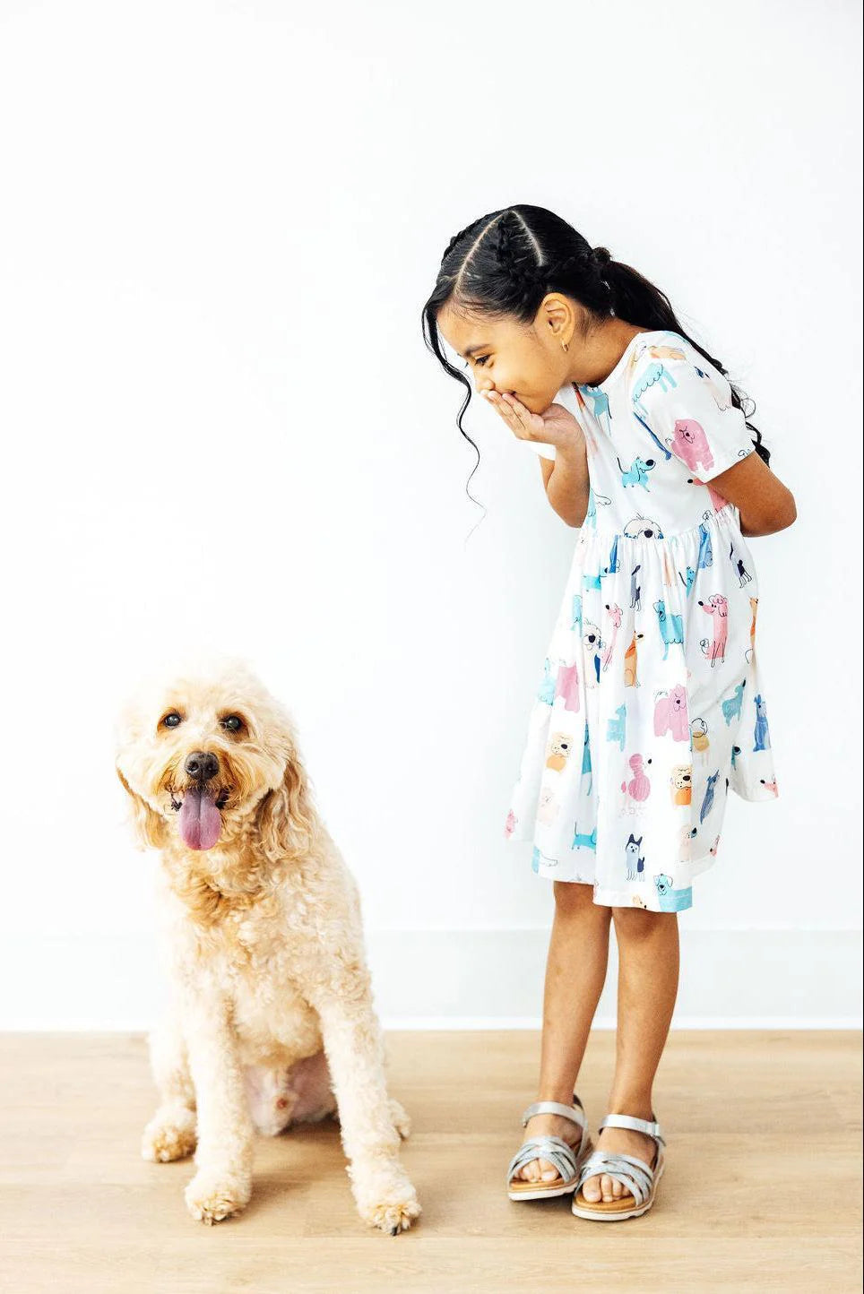 Puppy Pals Short Sleeve Twirl Dress