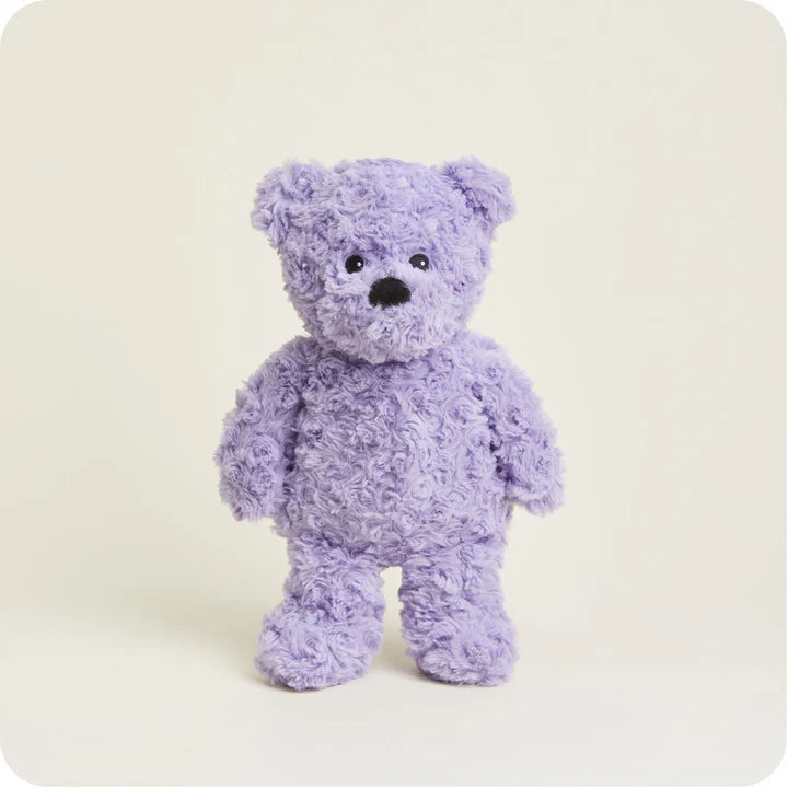 Warmies Purple Curly Bear Stuffed Animal
