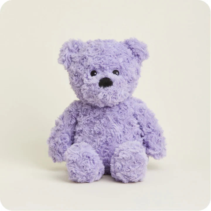 Warmies Purple Curly Bear Stuffed Animal
