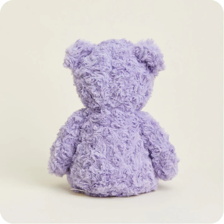 Warmies Purple Curly Bear Stuffed Animal